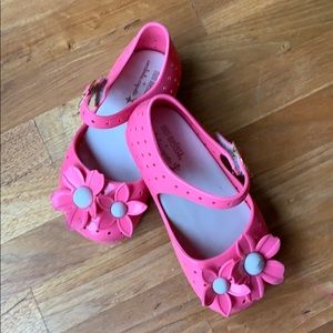 Mini Melissa Pink Flower Shoes